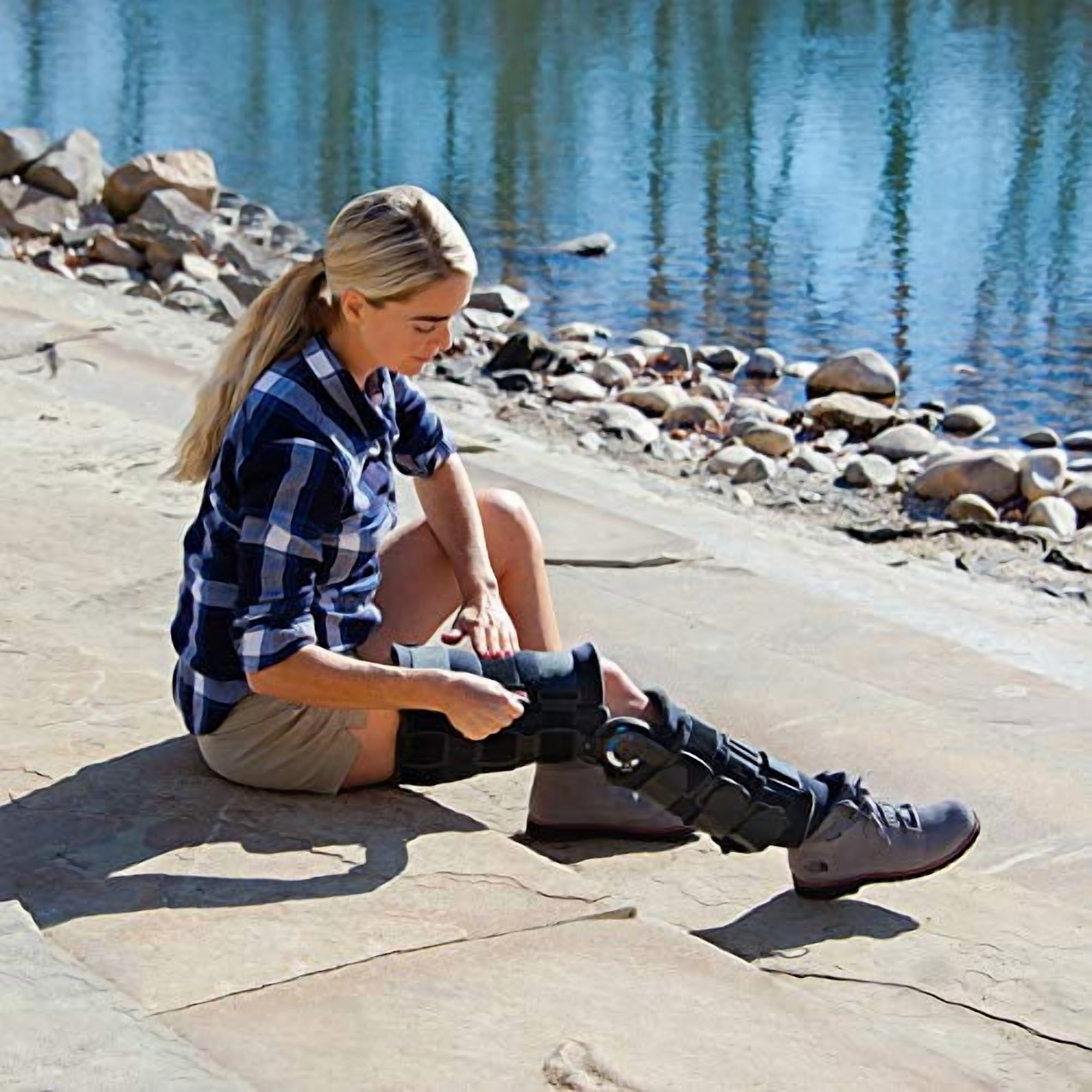 Ossur Post-Op Knee Brace, Range of Motion Control Hinged Immobilization, Adjustable Recovery Support for Orthopedic Rehab, Meniscus Tear,ACL, MCL, PCL Injury- Woman/Men Left, Right Leg
