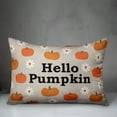 thumbnail image 3 of Creative Products Hello Pumpkin Daisy Pattern 20 x 14 Indoor / Outdoor Pillow, 3 of 3