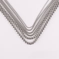 thumbnail image 4 of Collar de perlas cuadradas Cadena de acero de titanio a juego Cadena de acero inoxidable com Cadena Accesorios para hombres, 4 of 4