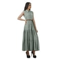 thumbnail image 2 of Moomaya Long Shirt Dresses Women Printed Sleeveless Sundress Button Shirt, 2 of 5