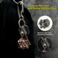 thumbnail image 3 of Haxtec 6mm Mini DND Dice Set With Hollow Dice Case Necklace Cool Keychain Dice-Antique Bronze, 3 of 4
