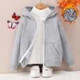 thumbnail image 2 of Coerni Boys Girls Zip Up Hoodie Sweatshirt Kids Hooded Winter Jacket Cotton Athletic Hoodie Classic Solid Jackets with Pockets, 2 of 9