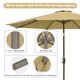 thumbnail image 4 of Yescom 10ft UV50+ Fade Resistant New OLEFIN Outdoor Patio Umbrella with Crank Market Garden Beach Olefin, 4 of 10