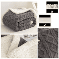 thumbnail image 2 of Sherpa Fleece Blanket Fuzzy Soft Throw Blanket Dual Sided Blanket for Couch Sofa Bed, 2 of 7