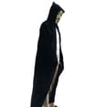 thumbnail image 1 of Unisex Cloak Long Velvet Cape Cosplay Costumes Black 66 inch, 1 of 5