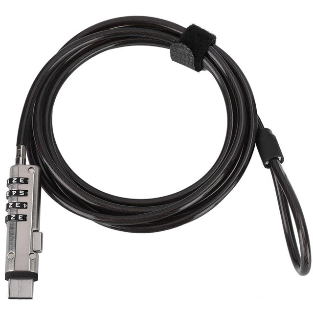 Contraseña Digital Bloqueo De Computadora Portátil Seguridad Bloqueo De Cable Antirrobo 4 Desbloqueo sonducket EL008119-00