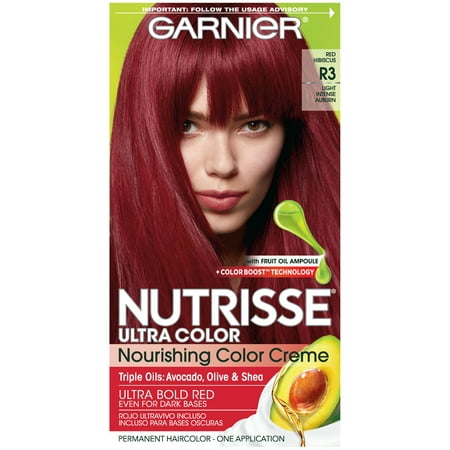 Garnier Nutrisse Permanent Hair Color R3 Light Intense Auburn