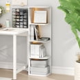 thumbnail image 4 of Furinno PASIR 4-Tier LED Open Corner Shelf Bookcase 9.3 x 12 x 41.4. White, 4 of 5