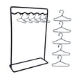 thumbnail image 4 of arctrm Doll Garment Rack Set Dollhouse Decor Metal Miniature Clothing Storage with Girl 12 Hangers, 4 of 9