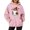 Pink, variant on DORKASM Women Halloween Hoodies Crew Neck Loose Fit Women's Halloween Sweatshirt Comfy Pullover Long Sleeve Spooky 2026 Tops with Pockets White 3XL