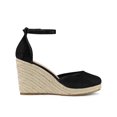 thumbnail image 3 of BLISSFUL STEP Women's Sandals Espadrille Lace Wedge Heels Platform Sandals, 3 of 7