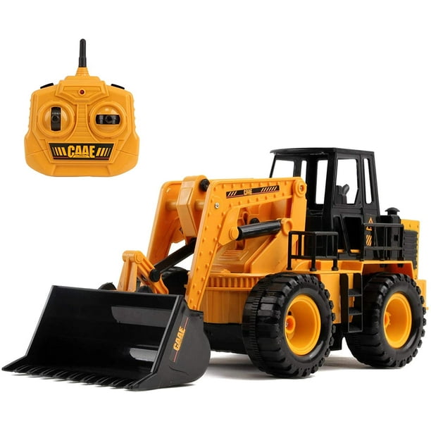 RC Bulldozer 13.5 Full Function 1 24 Scale 2.4Ghz Construction Vehicle Toy Front Loader Tractor Truck Electric Remote Control Radio Digger Car Ready to Run for Children Kids Boys Walmart