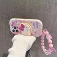 thumbnail image 3 of Nuevo estilo de funda para teléfono móvil con dibujos animados de Hello Kitty 3D y helado para niñas con pulsera de soporte para iPhone 12 13 14 Pro Max, 3 of 4