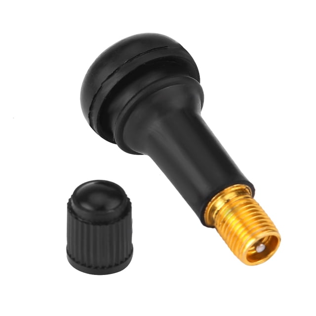 10PCS Rubber Snap in Tire Valve Stems,Car Auto TR413 Wheel Snap In Tire Tyre Valve Stem Short Rubber Valve