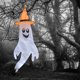 thumbnail image 5 of Calcetines de fantasma de de 43 ", decoración colgante, calcetines LED bandera de patio Estilo 3 Zulema Manga de viento de Halloween, 5 of 8