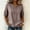 Coffee #008, variant on Womens Embroidered Cotton Linen Tops Summer Casual Boho Linen Mid Cuffed Sleeve Shirts V Neck Vacation Work Daily Blouses, M
