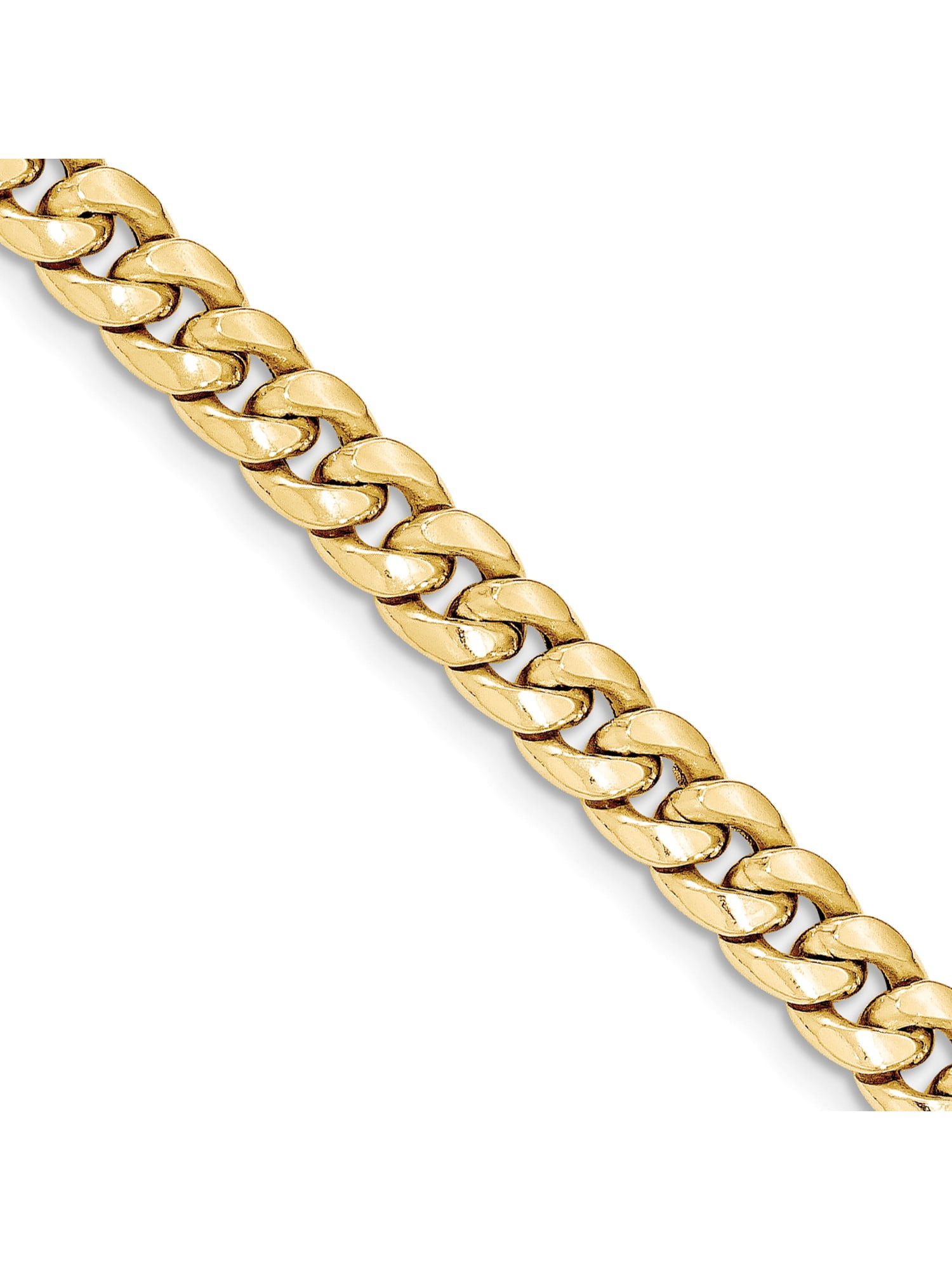 14k Yellow Gold Hollow Miami Cuban 