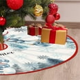 thumbnail image 3 of Fmbmuo Christmas Tree Skirt Snowmen Blue Multiple Sizes Christmas Decorations, Cozy 100%Polyester Farmhouse Vintage Tree Skirt Complete Your Christmas Decor, 3 of 5