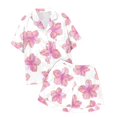 thumbnail image 5 of XDZJLR Ensembles de Tenues pour Filles, Ensembles de Pyjamas 2 Pcs Imprimé Graphique Manches Courtes Chemise à Boutons Shorts Ensemble de Pyjama Confortable, 12-13 Ans, 5 of 5