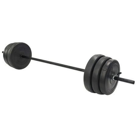 BalanceFrom Vinyl Standard Weight Set in Black, 100 lbs.