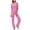 Pink, variant on Kaemgyyd Women's 2 Piece Outfits Tracksuit Sets Casual Crew Neck Short Sleeve Slim Tops with Wide Leg Pants Lounge Sets