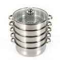 thumbnail image 6 of Stainless Steel Steamer Meat Vegetable Cooking Steam Pot Kitchen Tool 5 Tiers, 6 of 12