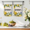 thumbnail image 3 of Summer Lemon Kitchen Towels Set of 3, Coastal Starfish Shells Pastoral Floral Vintage Absorbent Dish Towels for Kitchen, Microfiber Hand Towel, Quick Drying Tea Towel for Cleaning Dishcloths, 3 of 7