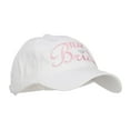 thumbnail image 5 of Team Bride Embroidered Dyed Cotton Cap - White OSFM, 5 of 5