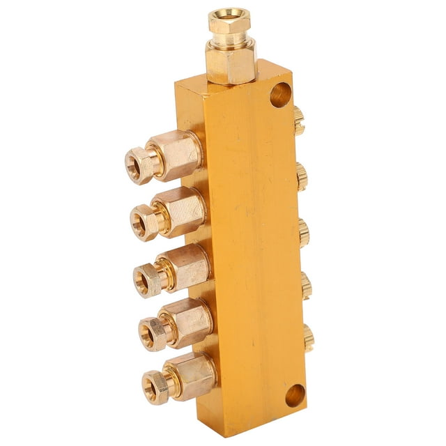 Oil Distributor, Adjustable Brass Lube Piston Separator, Divider Valve Lubrication System