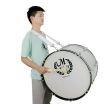 QAYOZ Adjustable Bass Drum Carrier Holder Strap Drum Double Shoulder Harness Belt