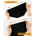 thumbnail image 3 of INNERSY Big Girls Panties Cotton Briefs Mid-Waist Underwear for Teens 6 Pack(10-12 Years,Black), 3 of 6