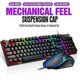 thumbnail image 1 of Juegos de teclado mecánico con cable retroiluminado con LED Rgb para juegos + juegos de ratón para PC y portátil, 1 of 5