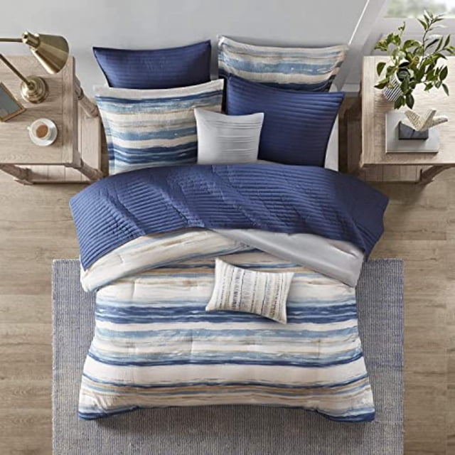 Conjunto combinado de edredón Madison Park Marina Full/Queen