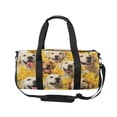 thumbnail image 2 of Sports Tote Fitness Bag Unisex Fitness Sports Bag Travel Bag Suitable for Travel Sports Fitness and Exercise Simple Design Daisies and Dogs, 2 of 6