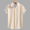 thumbnail image 5 of JAJAHO Mens Button Up Shirts Summer Striped Short Sleeve Casual Beach Collared Regular Fit Business Dress Shirts Cozy Tops, 5 of 5