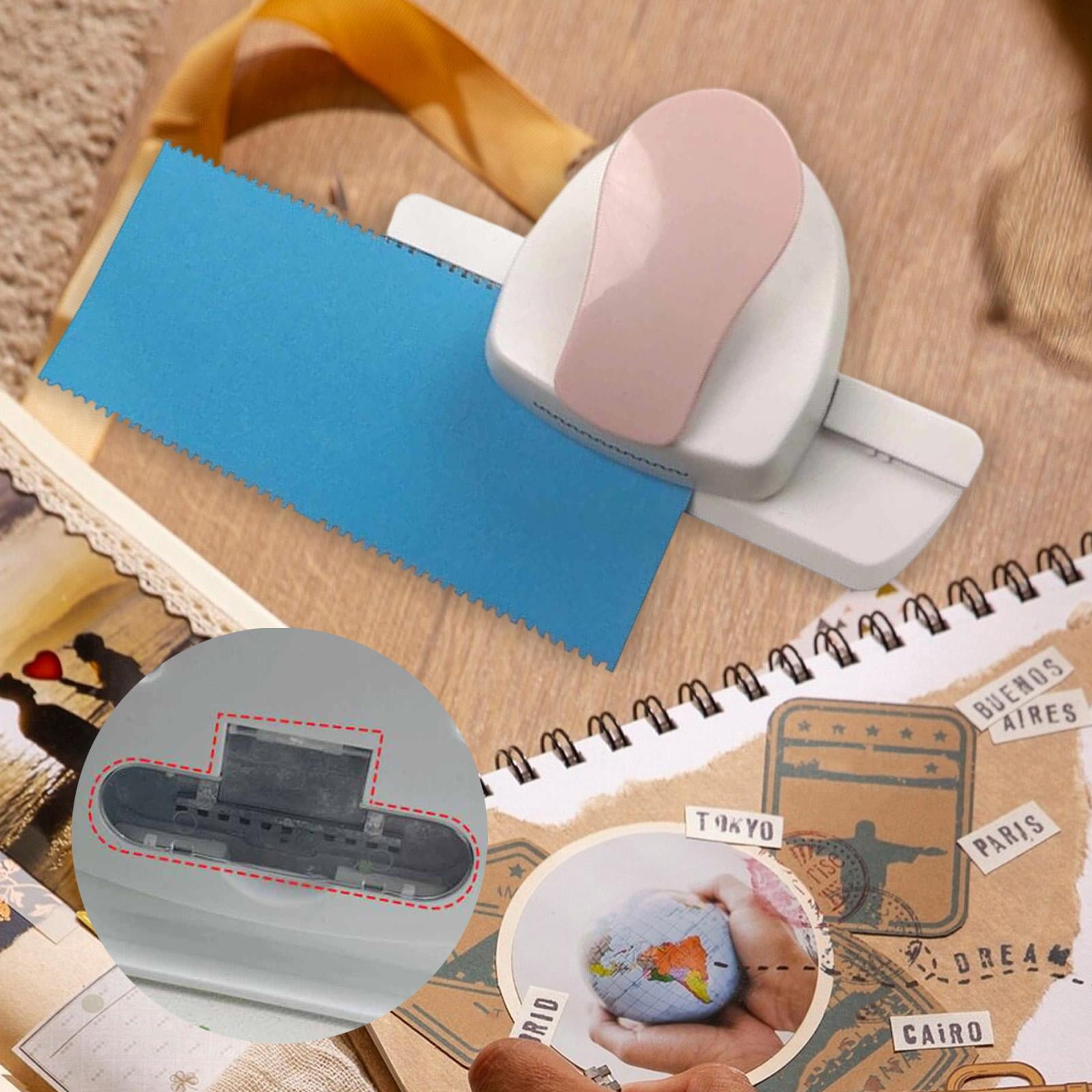 HOMYL Creative Border Punch Office Craft Punch Scrapbook Edge Embossing Punch DIY Card Pink