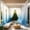 Blue, variant on Gradient Ombre Sheer Curtain Light Filtering Waterproof Window Drape with Rod Pocket for Living Room Bedroom Patio Gazebo Indoor