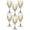 Crystal Facets Gold, variant on STP GOODS Crystal Facets Wine Glass Set of 6 pcs 9.8 fl oz (290 ml) Glasses for Red and White Wine Bar Glasses Glass Wine Goblets, Clear Glass with Stem, Clear and Gold