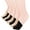 Nude 4 Pairs and Black 4 Pairs, variant on Women's 6 Pairs Non-Skid Toe Topper No Show Liner Socks
