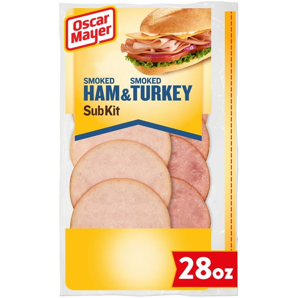 Oscar Mayer Smoked Ham & Smoked Turkey Sliced DeliStyle Lunch Meat Sub