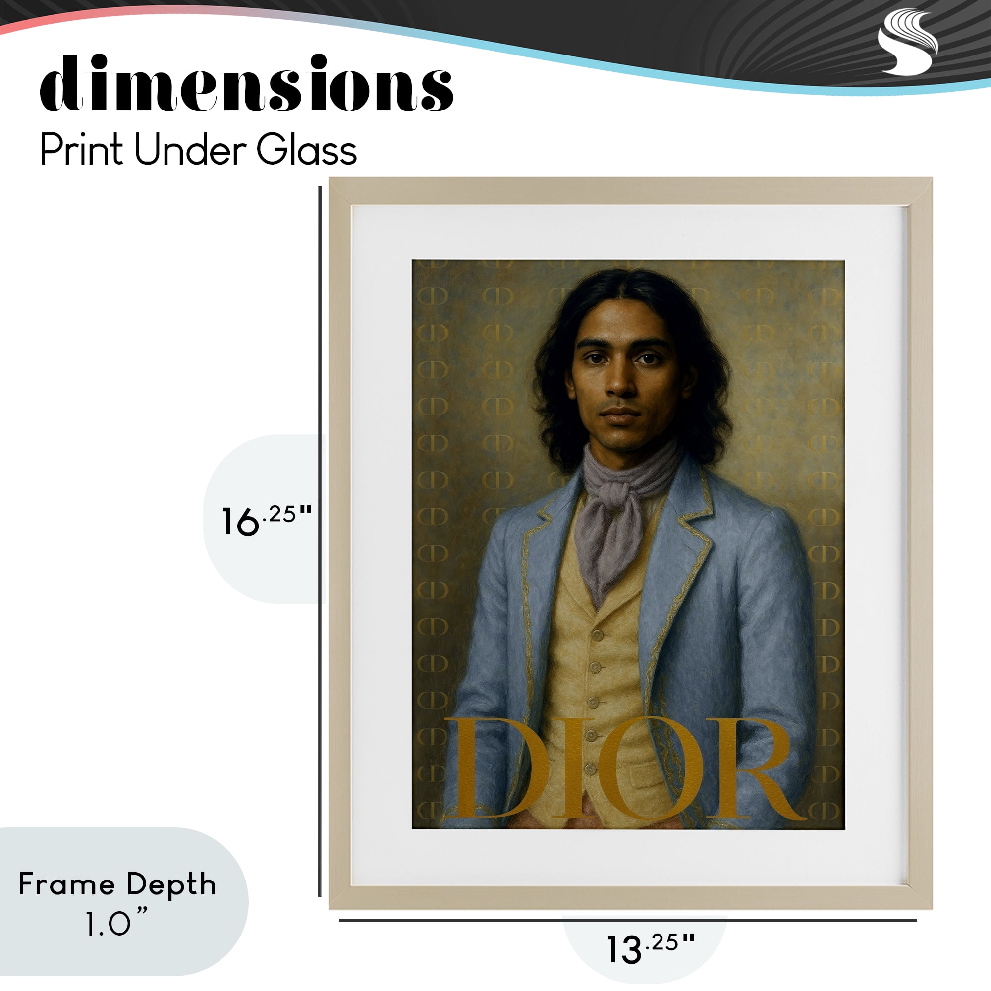 Stupell Industries Iconic Gentleman Fashion Birch Framed Print Under Glass, design by Grotto Studios