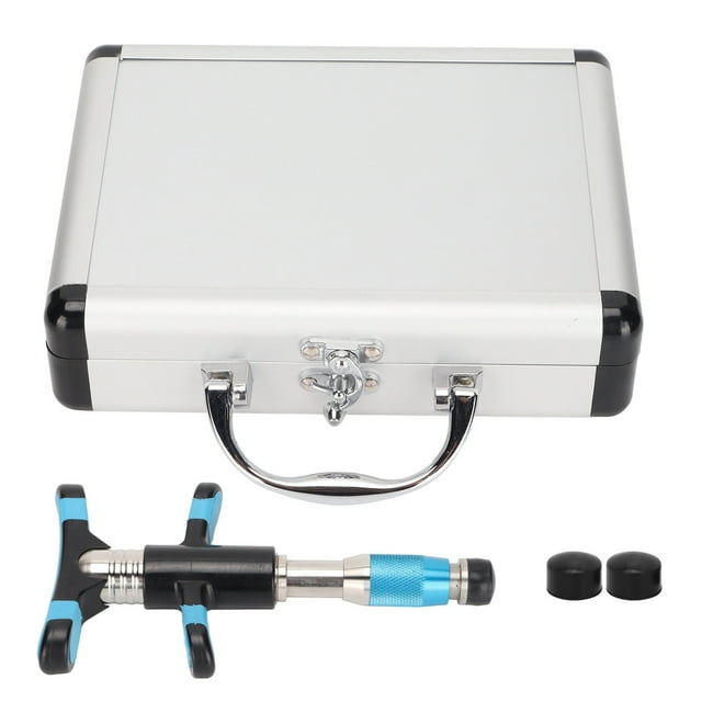 Chiropractic Adjusting Massager, Chiropractic Adjustment Tool With Storage Box For Home Blue,Black