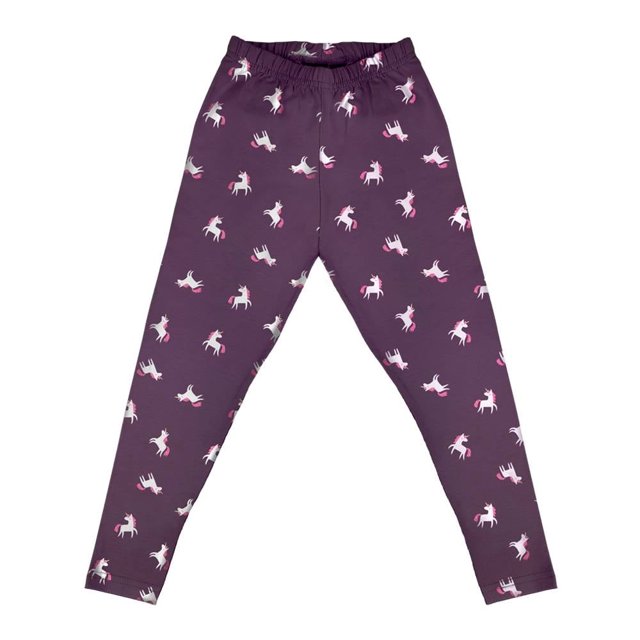 Legging George Talla 6 Casual con Estampado Unicornios Morado