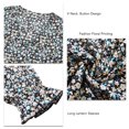 thumbnail image 1 of Vestido Floral Para Mujer, Transpirable, Agradable A La Piel, Lavable A Máquina, Con Cuello En V, Vestido Floral Para Fiesta ANGGREK  Otros, 1 of 6