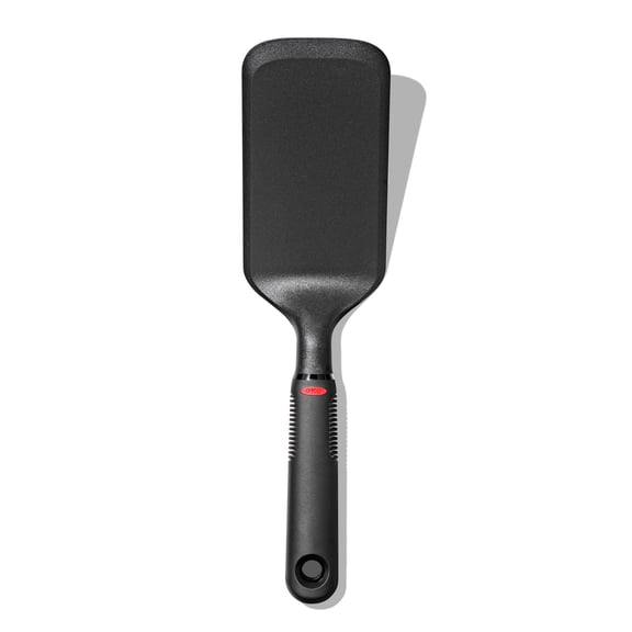 OXO SoftWorks Nylon Griddle Turner, Black - Heat Resistant to 450°F, Non-Stick Safe, Soft Grip Handle, BPA-Free
