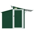 thumbnail image 6 of vidaXL Practical Vent, 82.10 inches Storage Sheds, 106.30 x 51.20 inches, Green, 6 of 7