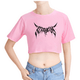 thumbnail image 2 of Stray Kids Merch World Tour Crop Top Midriff-Baring T-shirt Women Girl Short Sleeve, 2 of 3