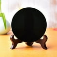 thumbnail image 6 of Natural Obsidian Scrying Mirror for Yoga, Feng Shui, and Alchemy, Hand-Cut and Polished, Multiple Sizes Available, 6 of 9