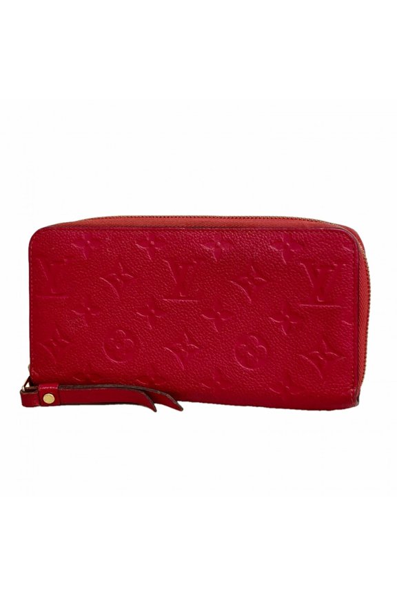 Pre-Owned Louis Vuitton Monogram Empreinte Zippy Wallet M60942 Dahlia (Women's)