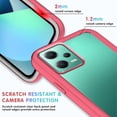 thumbnail image 4 of Compatible with Redmi Note 12 5G Case for Women Men, Shockproof Xiaomi Redmi Note 12 5G Protective Case Clear Phone Case Support Wireless Charging Cases (Rose Red), 4 of 14